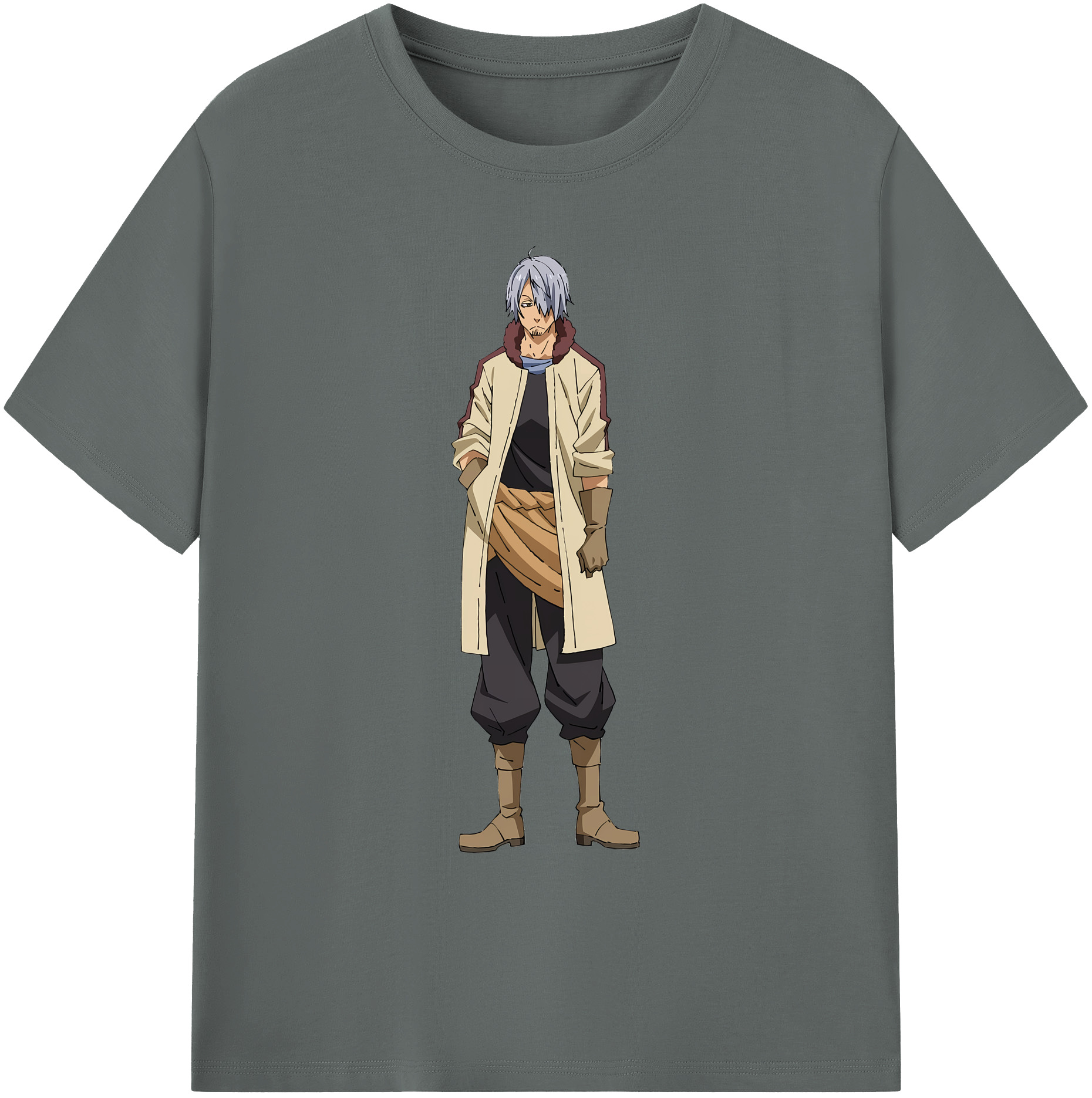 （画像用） 転スラ Regarding Reincarnated to Slime 綿100％ メンズ半袖Tシャツ｜肌触りやわらか＆通気性